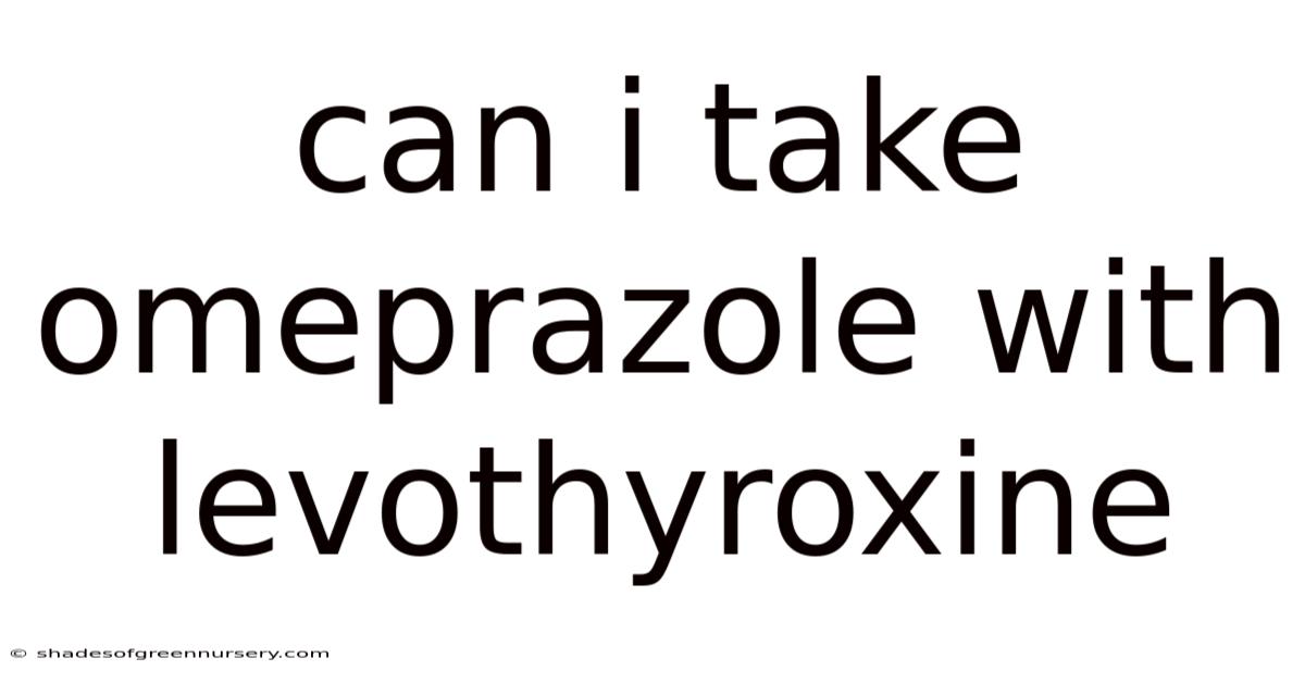 Can I Take Omeprazole With Levothyroxine