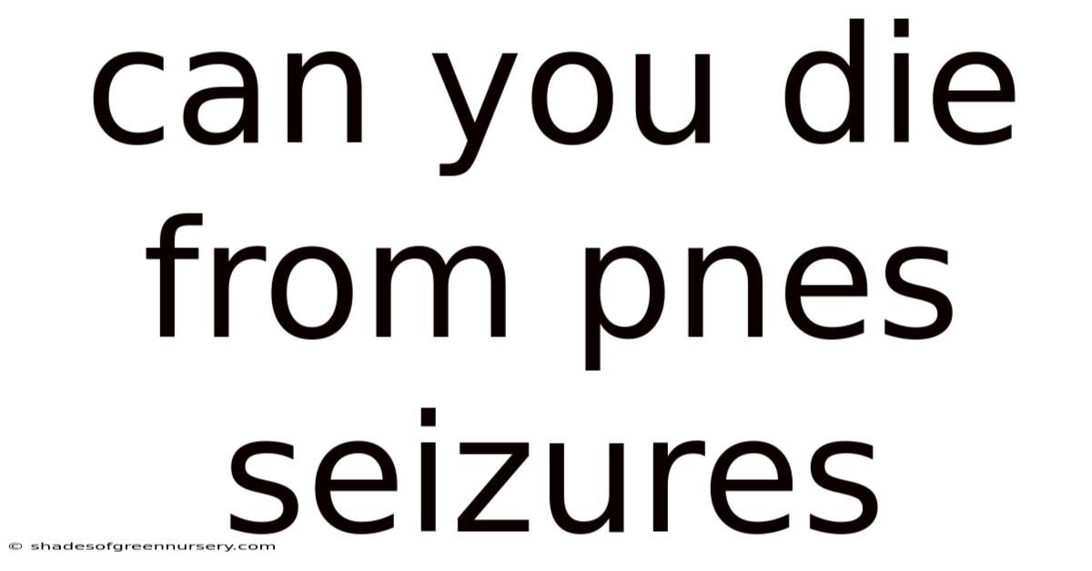 Can You Die From Pnes Seizures