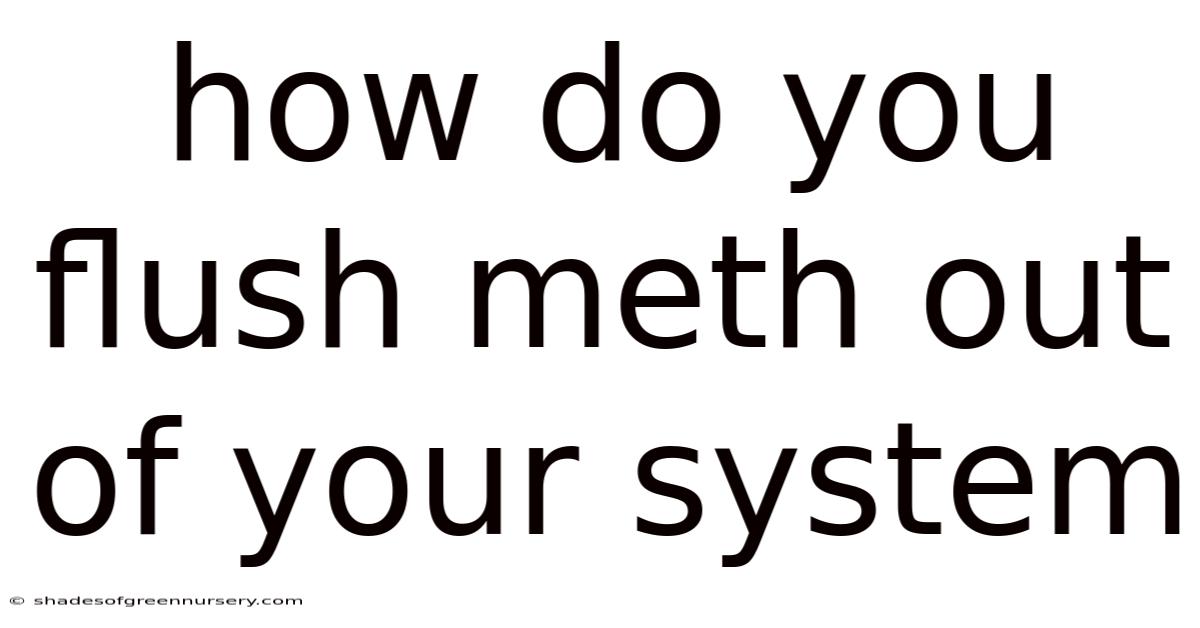 How Do You Flush Meth Out Of Your System