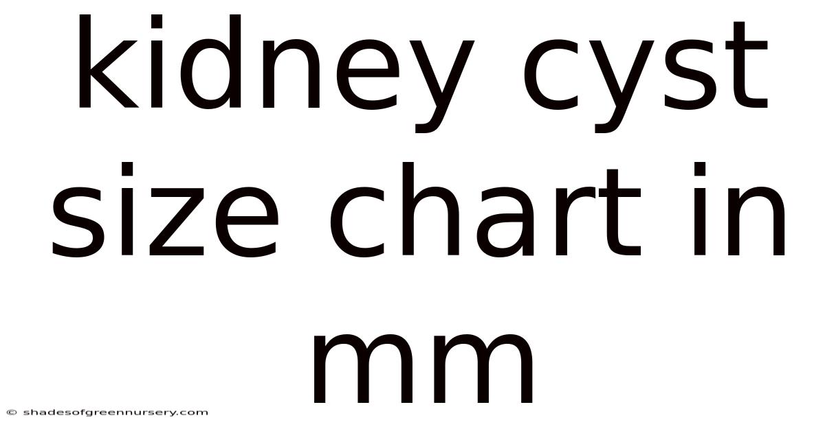 Kidney Cyst Size Chart In Mm