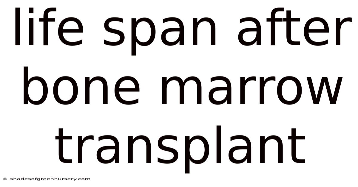 Life Span After Bone Marrow Transplant