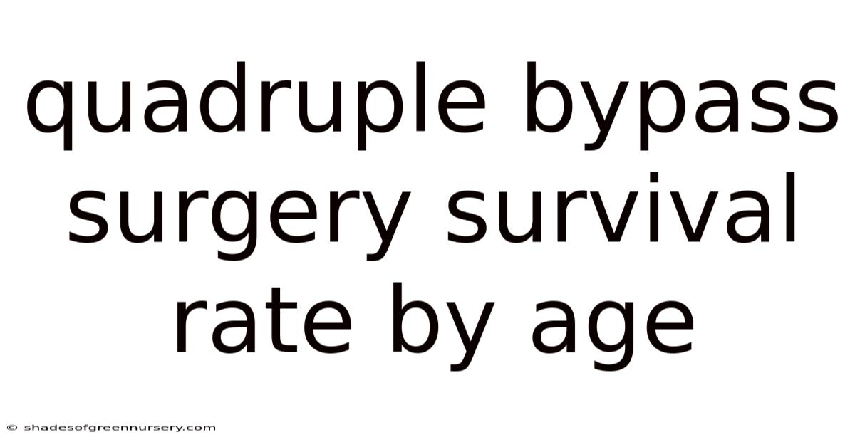 Quadruple Bypass Surgery Survival Rate By Age