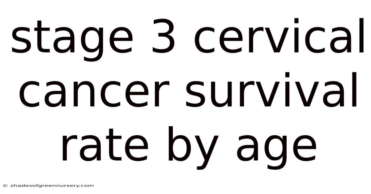 Stage 3 Cervical Cancer Survival Rate By Age